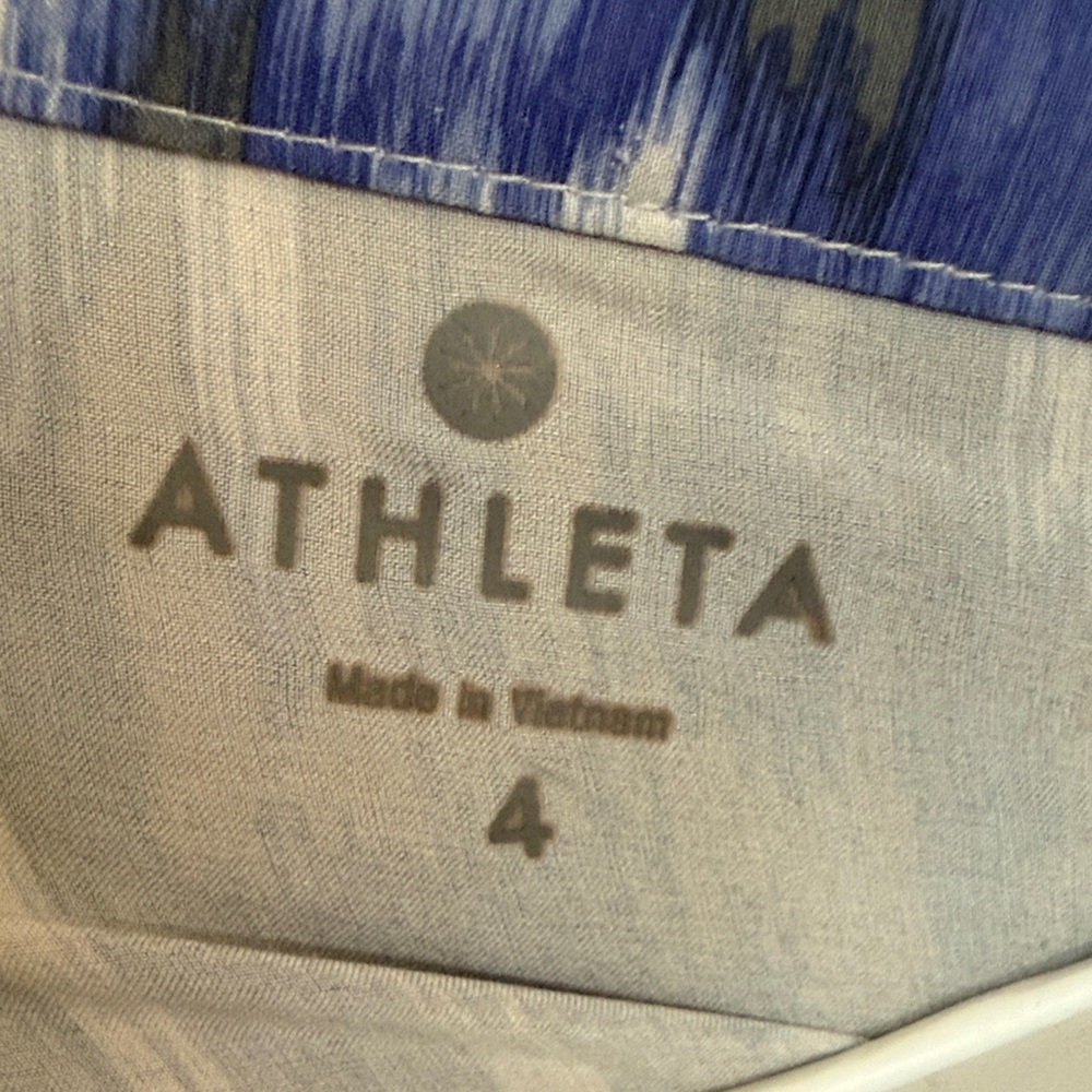 Athleta Blue and White Patterned Dress - Picture 2 of 3